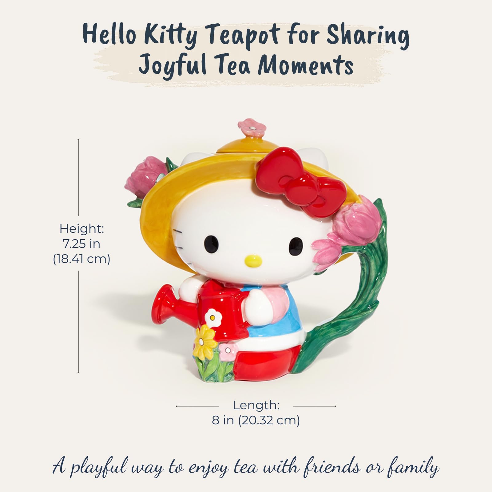 Amazon.com: Blue Sky Clayworks Hello Kitty Teapot, Ceramic, 8